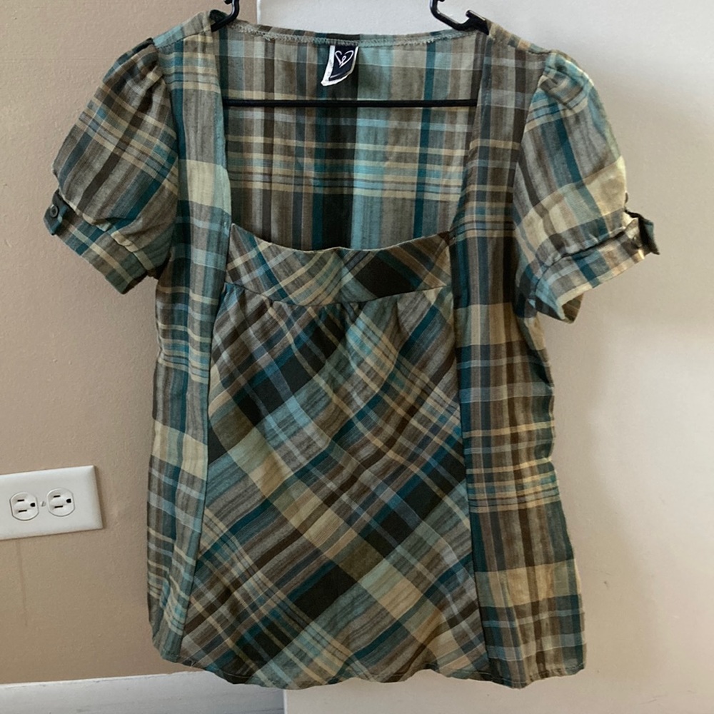 Plaid top